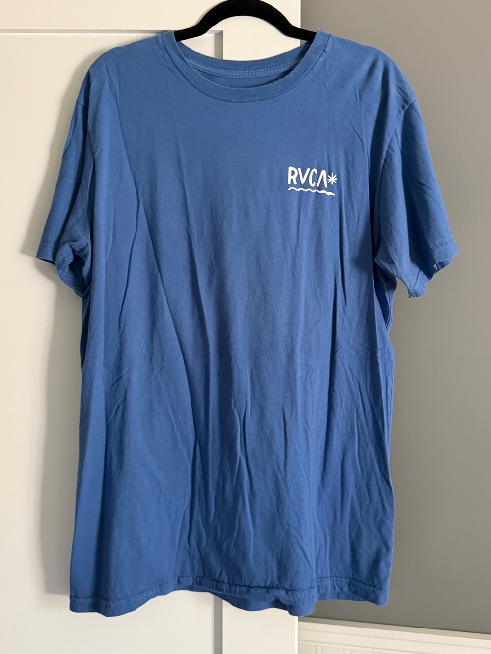 RVCA Graphic Logo Short Sleeve T-Shirt Blue